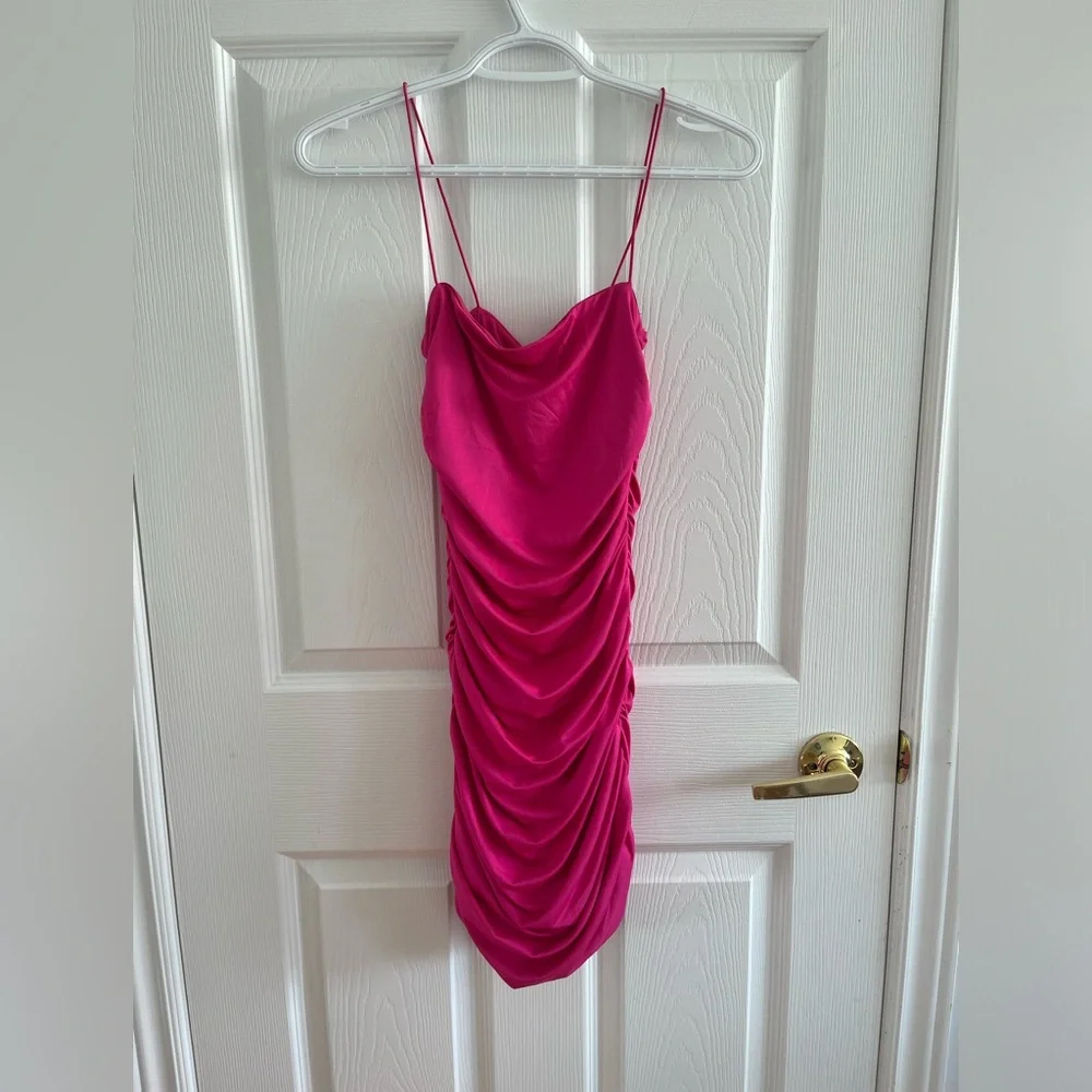 NWOT pink ruffled mini dress from urban planet size small - Picture 1 of 4